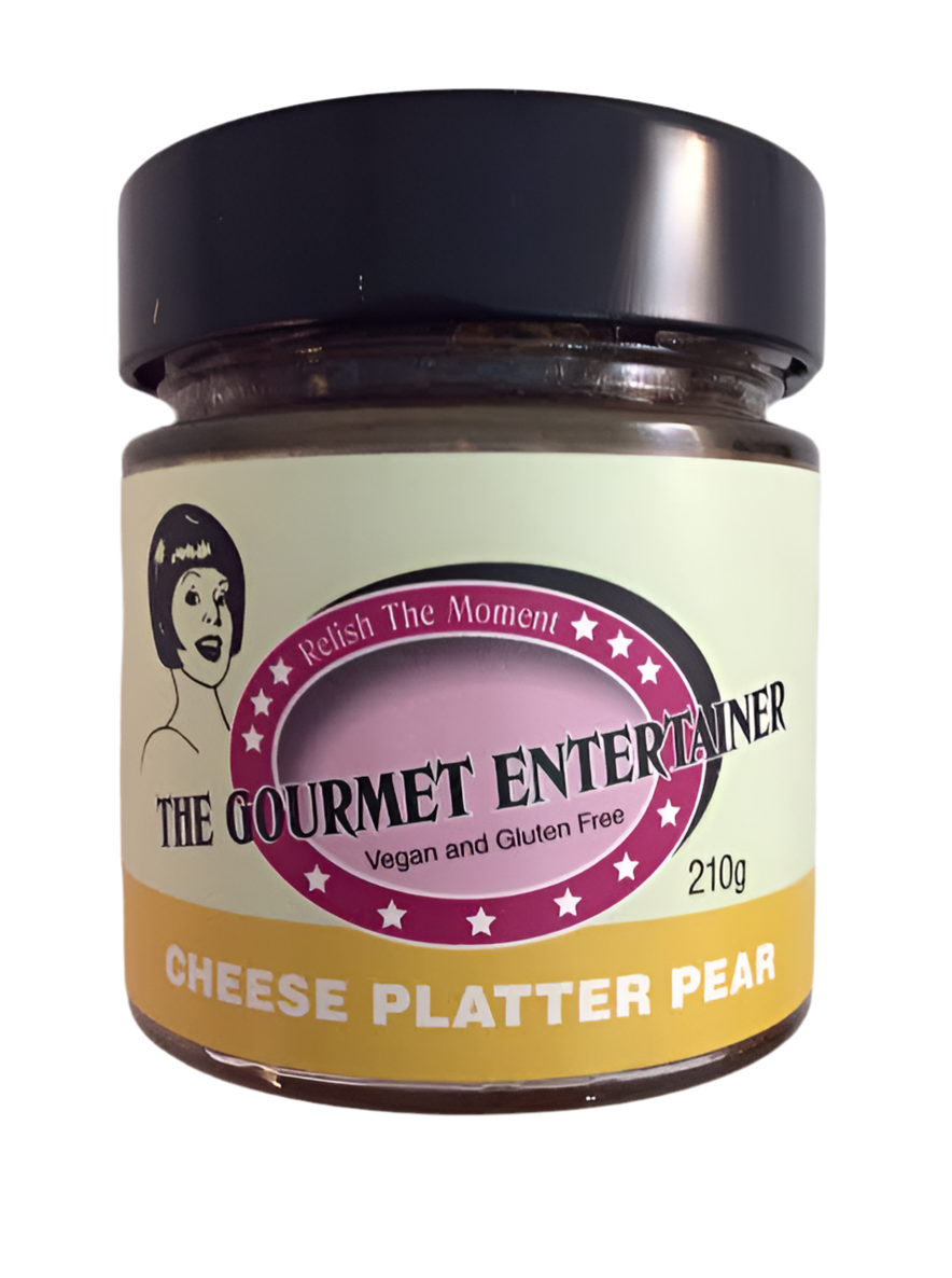 Chutney Pear Cheese Platter