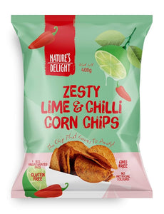Snacks Corn Chips Zesty Lime and Chilli