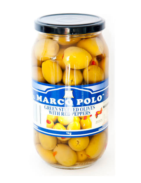 Olives Marco Polo Green Stuffed (1kg)