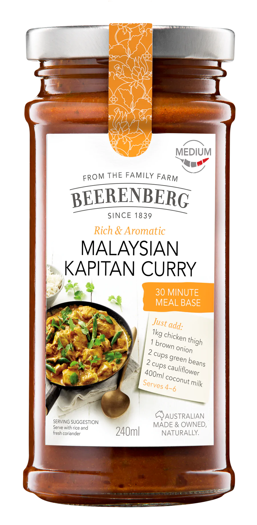 Meal base Malaysian Kapitan Curry
