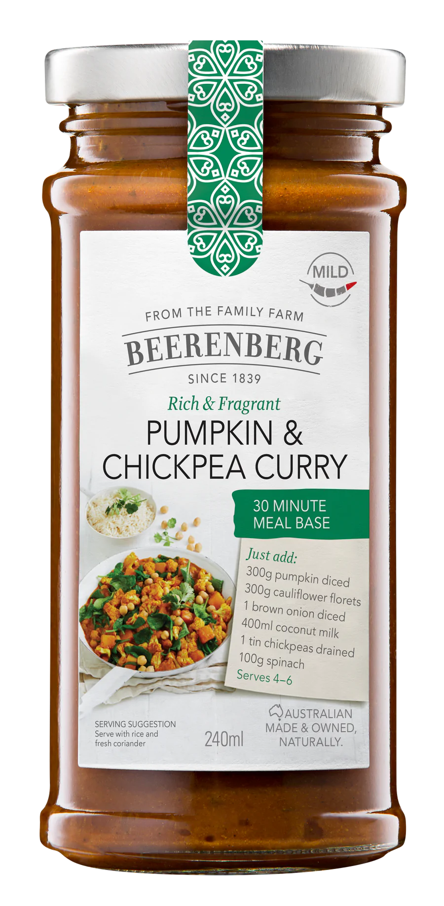 Meal Base Pumpkin & Chickpea Curry