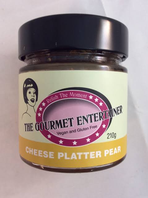 Chutney Pear Cheese Platter